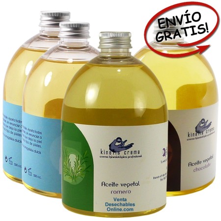2 Aceites neutros, 1 romero y 1 chocolate 500ml