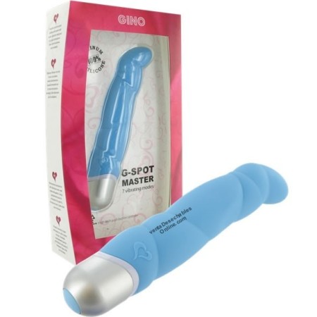 Pene Vibrador 16 cm Punto G Gino Azul
