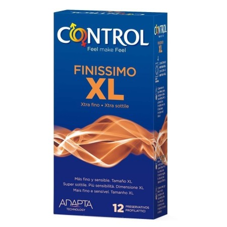 12 Preservativos Control XL finos