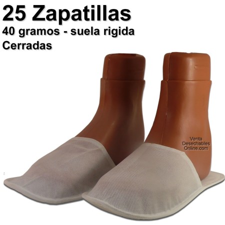 chanclas desechables cerradas