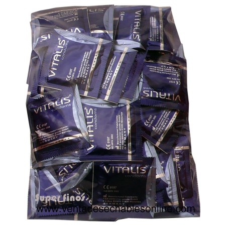 100 Preservativos Vitalis 190x53mm Super Fino