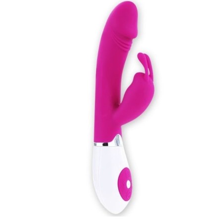Vibrador y Estimulador Clitoris 20x3 cm Rosa