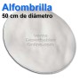 Alfombra Redonda Blanca 50cm