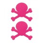 Adhesivos Pezones Calavera Rosa