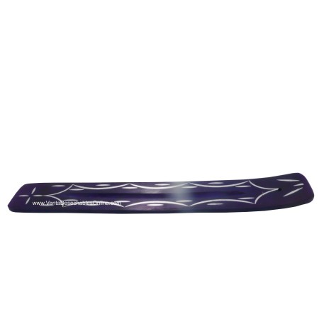 Porta Incienso Madera Color Morado