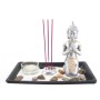 Portavela Buda Con Arena Y Soporte Incienso