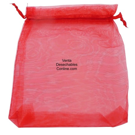 Bolsas Organza Rojas 11x16 - 36 Uds
