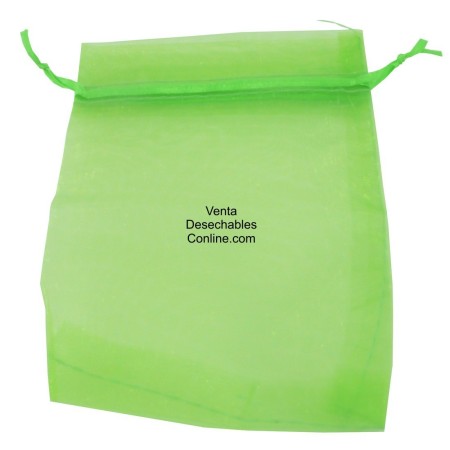 Bolsas Organza Verdes 11x16 - 36 Uds
