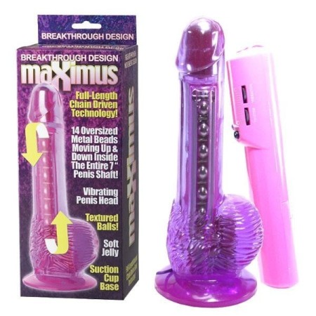 Vibrador Con Bolas 17 cm