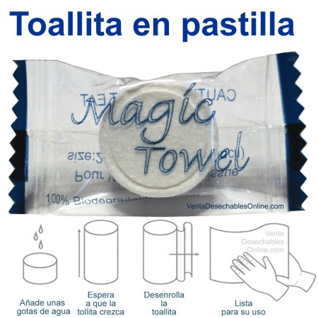 Toallita Comprimida En Pastilla Magic Towel