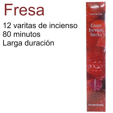 Incienso Gigante Fresa 80 Minutos