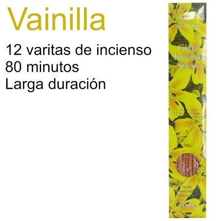 Incienso Gigante Vainilla 80 Minutos