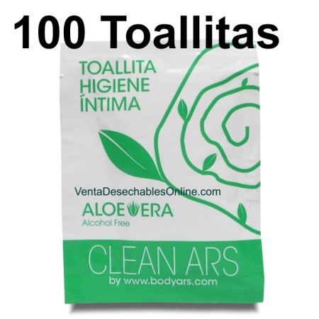 Toallitas Humedas en sobres individuales higiene íntima