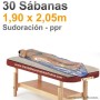 30 Sábanas Sudoración Desechables 1,90x2,05m.