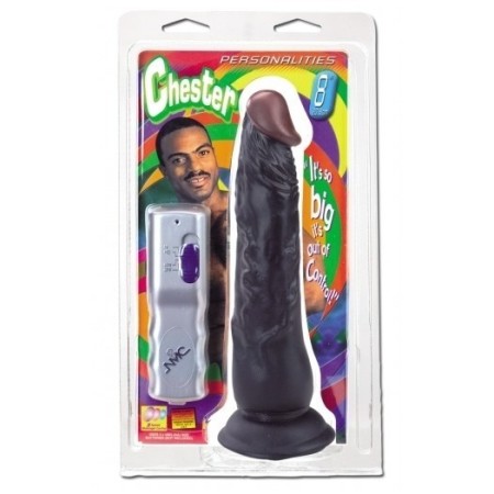 Vibrador Ventosa 20 cm Negro - Cally