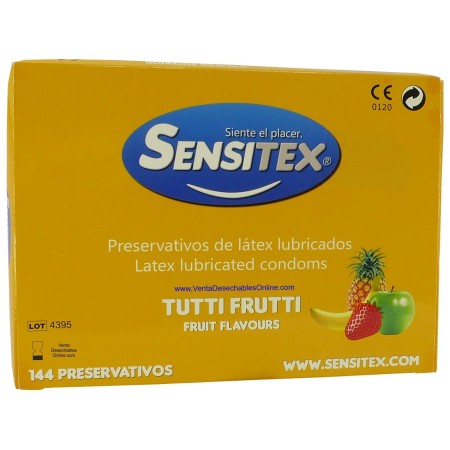 condones sensitex Tuttifrutti