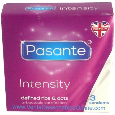 Condones estriados pasante