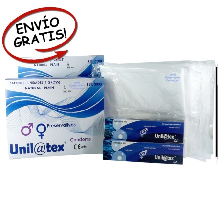 oferta Sábanas desechables, 288 Condones y 2 Lubricantes