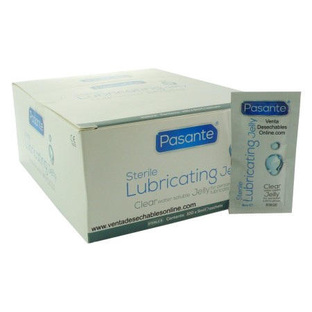 100 Sobres Lubricante Jelly Pasante 5ml