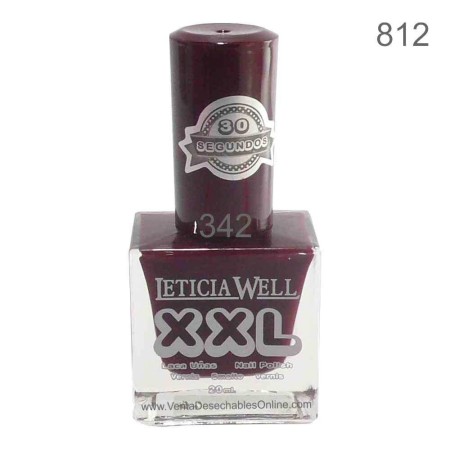 Laca De Uñas XXL 812- Tono Rojo - Secado Rápido - Leticia Well