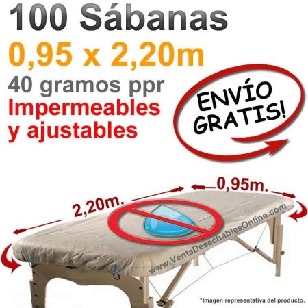 	Sábanas Camilla Ajustables plastificadas impermeables
