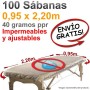 	Sábanas Camilla Ajustables plastificadas impermeables