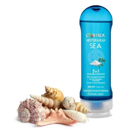 Lubricante Control Mediterranean Sea Gel Masaje 2 en 1 - 200 ml