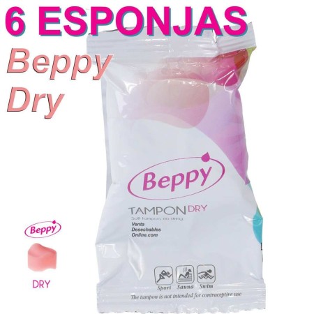 6 esponjas vaginales Beppy Dry Classic
