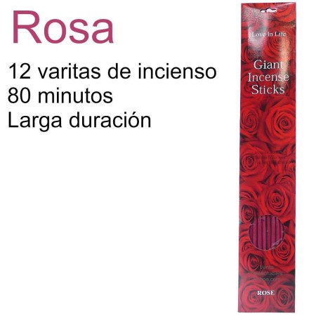 Incienso Gigante Rosa 80 Minutos