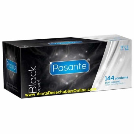 144 Preservativos Negros 190x55  Pasante