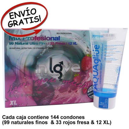 oferta Preservativos Mix Profesional y Lubricante Aquaglide 200 ml