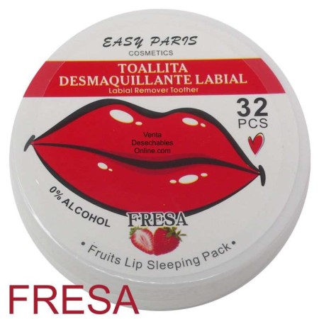 Toallitas Desmaquillantes Fresa Para Labios - Easy Paris