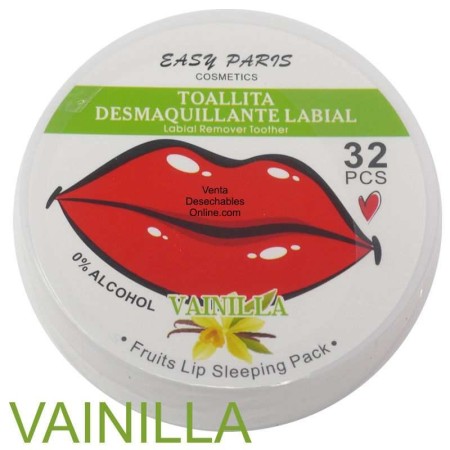 Toallitas Desmaquillantes Vainila Para Labios - Easy Paris
