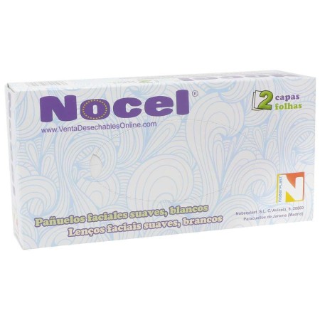 80 Pañuelos Desechables Suaves 20 x 20 cm - Nocel