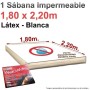 Sábana Impermeable Blanca Para Juegos Cama