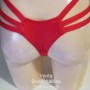 Tanga Trucadora 3 Tiras De Licra Rojo Talla P