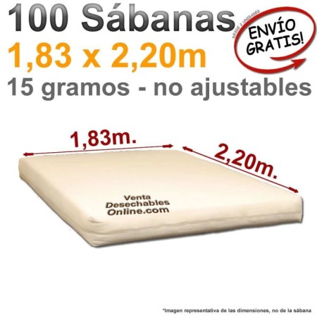 100 Sábanas Desechables Cama 180