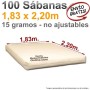 100 Sábanas Desechables Cama 180
