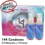 144 Condones Mix y 2 Lubricantes In love