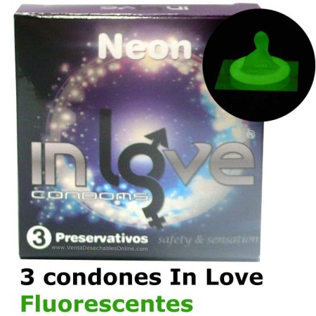 3 Condones Sueltos In love 190x54 Neon