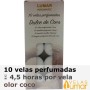 10 velas té Aromáticas Coco 11g - Lumar