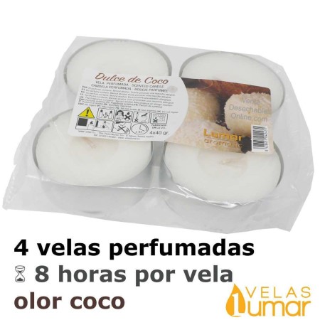 velas lumar coco