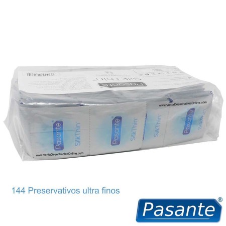 144 Preservativos Pasante Ultra Fino 190x53 mm