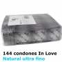 144 Condones In love 190x54 Naturales Ultra Finos