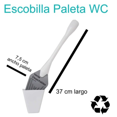Escobilla Paleta Baño WC Desechable - Gris