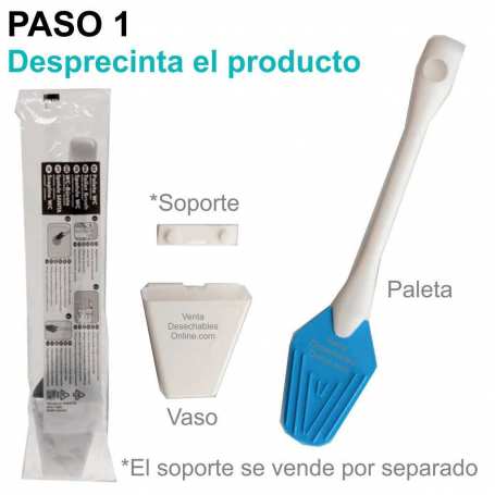 TATAY Baobab - Escobilla baño para WC en Plástico PP05 Reciclable. Azul  Mist