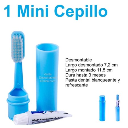 Cepillo Dental Pequeño De Color Azul Claro