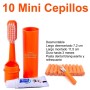 Mini cepillos de dientes de viaje