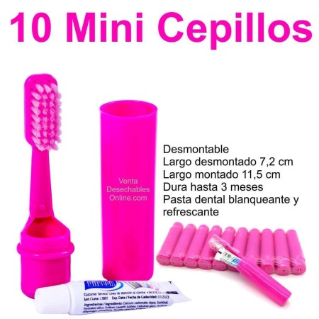 Cepillos de dientes pequeños color Fucsia