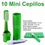 Kit de 10 cepillos con pasta dental